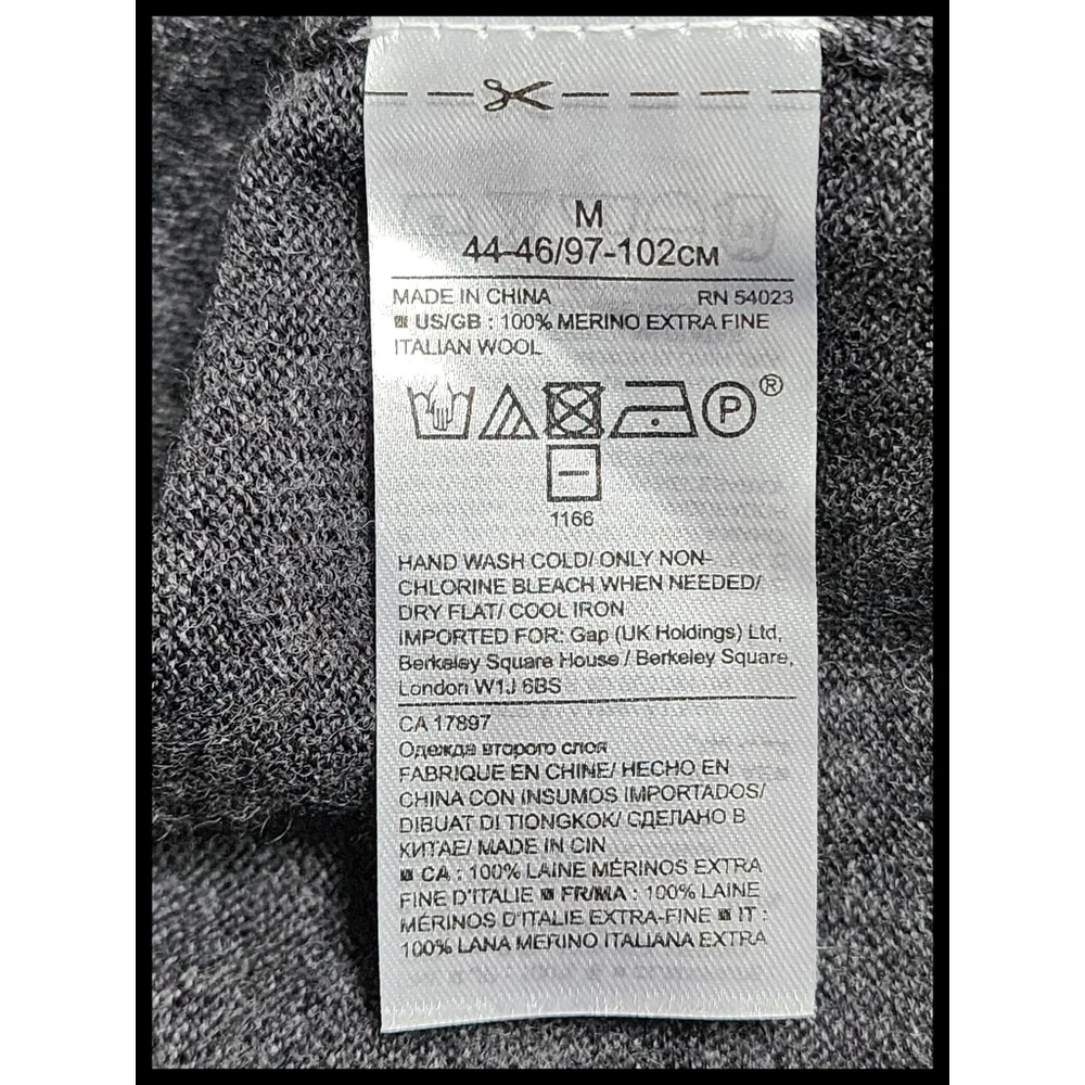 Banana Repubic Italian Yarn By Baruffa Knit Colorblock Sweater Men's Medium